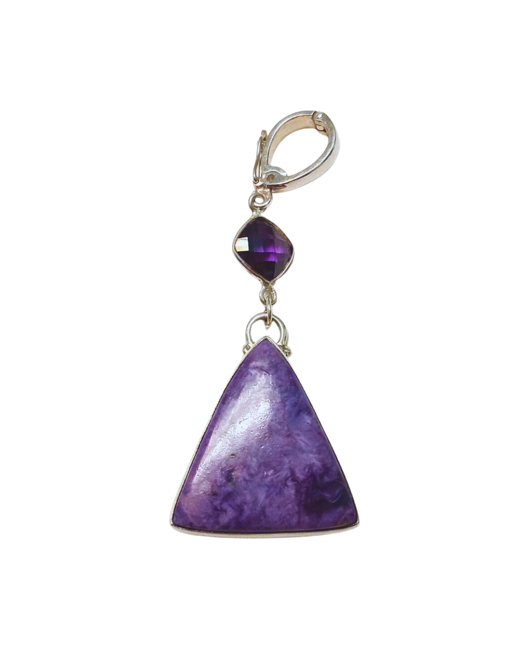 Charoite buy and Amethyst Pendant