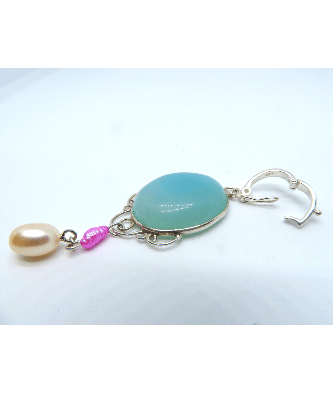 Enhancer Pendant Open and Clip on Necklace