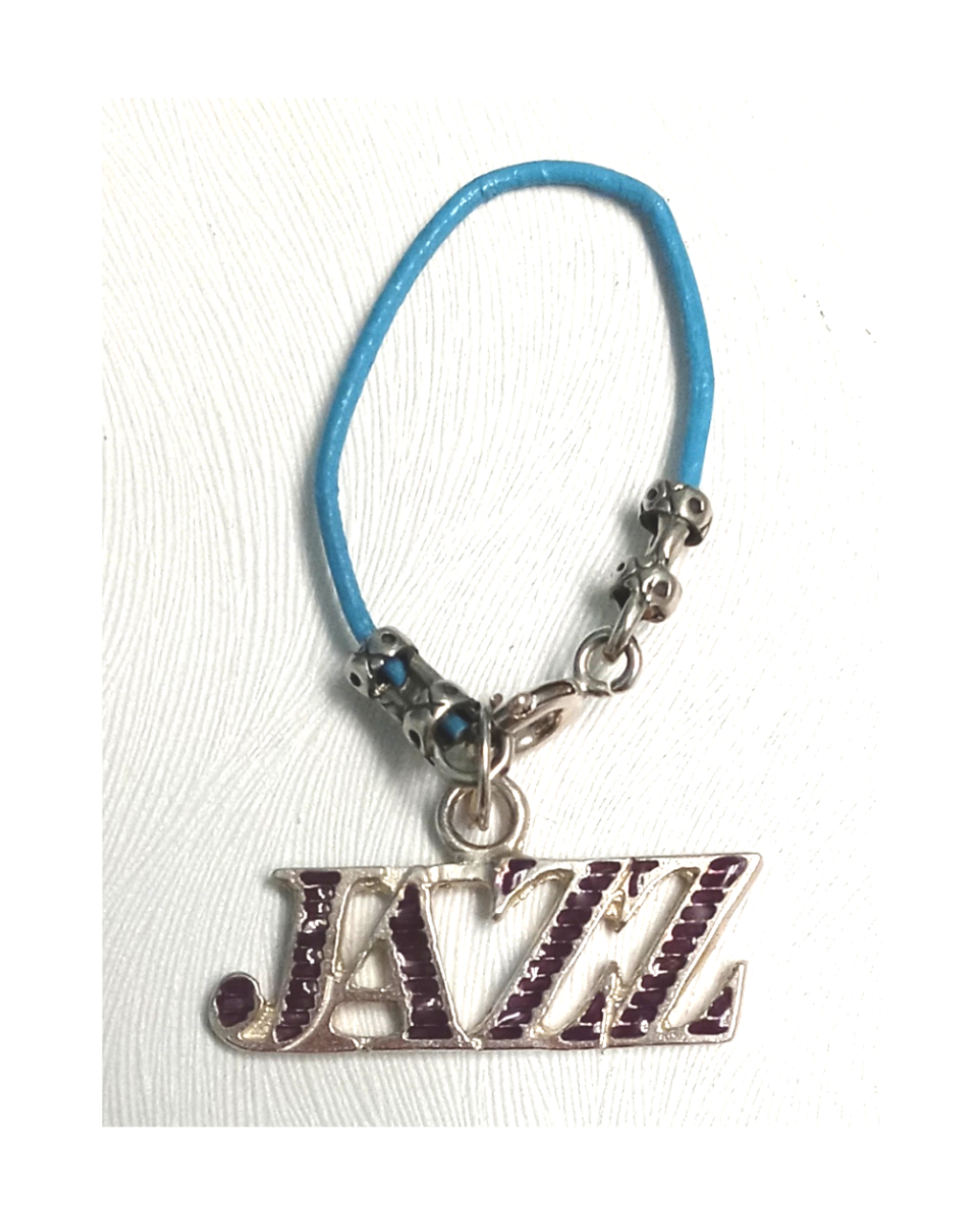 Jazz Purple Enamel Removable Charm on Leather KooLoop