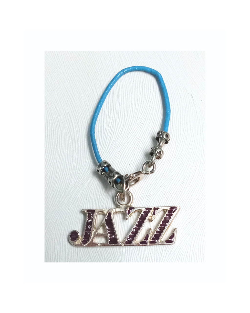 Jazz Purple Enamel Removable Charm on Leather KooLoop